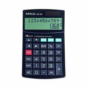 Galda kalkulators MAUL MTL 600, 12 cipari, 2 rindiņas, kursora taustiņi - 250-08307