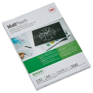 GBC Matt™ laminēšanas kabatiņas, matētas, A4 75 mikroni - 250-08332