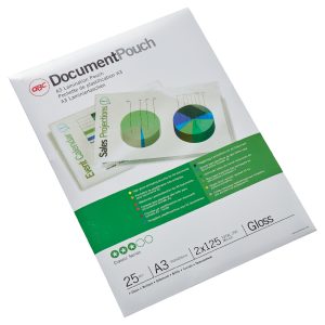 Kabatiņas laminēšanai GBC Document™ Pouch Gloss A3 125 mikroni - 250-08371