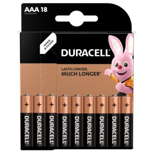 Baterijas DURACELL  AAA, LR03 18 gab. - 250-08435