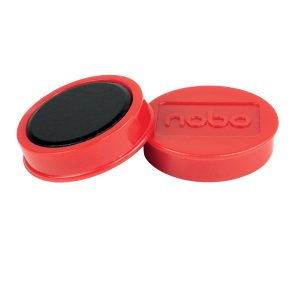 Magnētiskās tāfeles magnēti Nobo 10 paciņās 38mm krāsaini - 250-08566