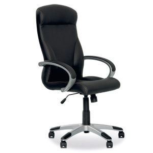 Biroja krēsls NOWY STYL RIGA melns ādas aizvietotājs ECO30 - 350-00573