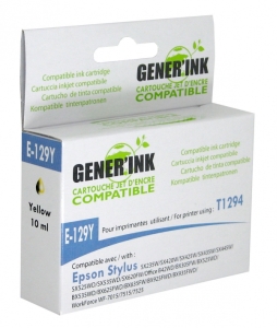 Tintes kasete GenerInk Epson T1294Y Yellow BX305/BX525/SX420 11ml
