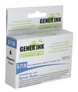 Tintes kasete GenerInk Epson T0713M Magenta D78/DX4000/5000/6000 12ml