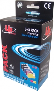 Tintes kasetes UPrint Epson E-44 PACK 2BK+C+M+Y (5x17ml)