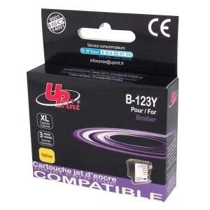 Tintes kasete UPrint Broth.LC123Y/125XLY Yellow DCPJ132W/152W/MFCJ4410DW 10ml