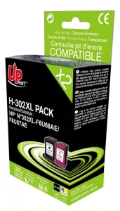 Tintes kasete UPrint HP 302XL PACK 20+21 ML, F6U68AE/F6U67AE