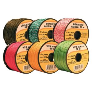 Vītā iepakošanas aukla TANGENTE no poliestera, Ø 2 mm, 50 m, baltā krāsā - 400-00869