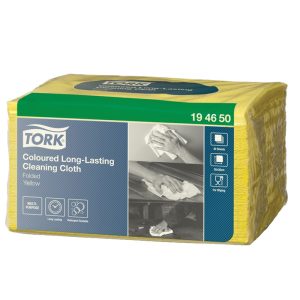 Lupatiņas TORK PREMIUM W8 sistēmai,izmēri: 38 x 30 cm., 40gab./iepak., dzeltenā krāsā - 400-01625
