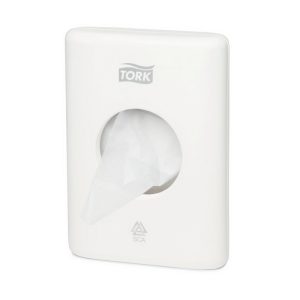 Sanitāro maisu turētājs TORK B5, 100 x 36 x 140 mm, baltā krāsā - 400-01657