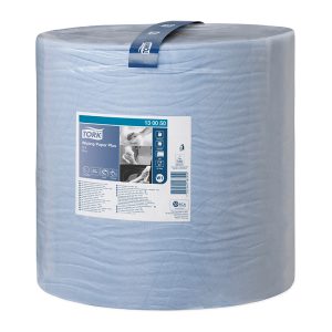 Industriālais papīrs TORK Advanced 420 W1, 2 sl., 1500 lapas rullī, 36.9 cm x 510 m, zilā krāsā - 400-02843