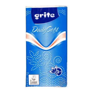 Kabatlakatiņi GRITE Perlum, 3 sl.,1 paciņa, baltā krāsā - 400-02851