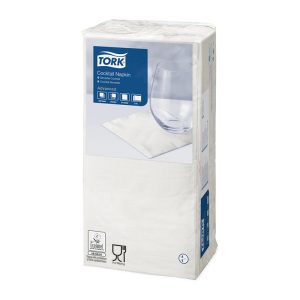 Salvetes TORK Advanced Cocktail Napkins, 2 sl., 200 gab./iepak., 24 x 23.8 cm, baltā krāsā - 400-02852