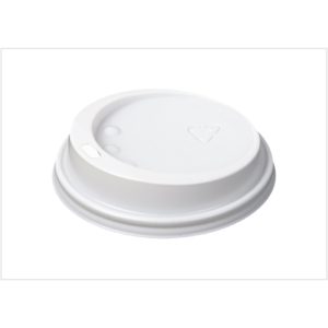 Vāciņš kartona glāzei 180 ml, D70mm, 100 gab., baltā krāsā - 400-03143
