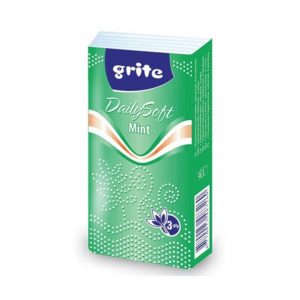 Kabatlakatiņi GRITE Perlum Mint, 3 sl.,1 paciņa, baltā krāsā - 400-03280