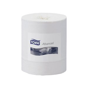 Papīrs slaucīšanai TORK Advanced Plus, 2 sl., 457 lapas rullī, 24.5 cm x 160 m, baltā krāsā - 400-03651