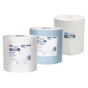 Industriālais papīrs TORK Advanced 420 W1/W2, 2.sl., 750 lapas rullī, 23.5 cm x 255 m, baltā krāsā - 400-03655
