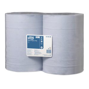 Industr. papīrs TORK Universal Wiper 320 W1 2 sl. 36.9cm x 340m, zils - 400-03656