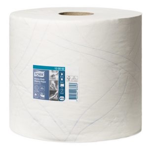 Industriālais papīrs TORK Advanced 430 Wiper W1/W2, 2 sl., 500 lapas rullī, 23.5 cm x 170 m, baltā krāsā - 400-03661
