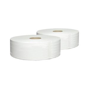 Tualetes papīrs TORK Advanced Jumbo T1, 2 sl, 1800 lapiņas rullī, 9.7 cm x 360 m, baltā krāsā ar lapiņām - 400-03674