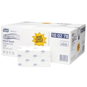 Roku dvieļi TORK Premium Extra Soft Singlefold, 2 sl., 200 salvetes, 23 x 22.6 cm, baltā krāsā - 400-03703
