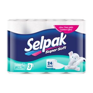 Tualetes papīrs SELPAK 3 sl., baltā krāsā, 24 gab./iepak. - 400-03827