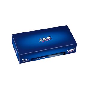 Kosmētiskās salvetes SELPAK Standart, 3 sl., 50 salvetes, baltā krāsā - 400-03969