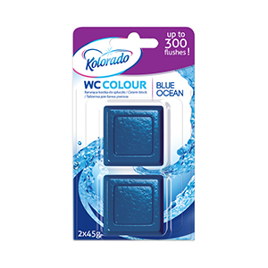 Tualetes tabletes WC Colour BLUE Ocean, 2x45 g - 400-05785