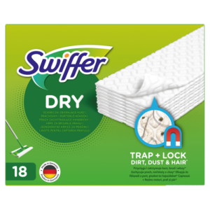 Swiffer Grīdas slotas Rezerve sausā 18 gab/iepak. - 400-07974
