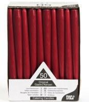 Galda sveces, D 2,2 x 25 cm, bordo, 50 gab. - 400-08287