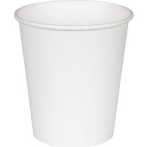 Papīra glāzes ABENA Gastro, 7,8cm, Ø7,2cm, 205ml, balti, PE, 7 oz, 0.2665kg, 50gab - 400-08376