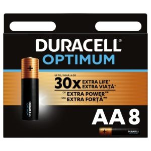 Baterijas DURACELL OPTIMUM AA 8 gab. - 400-08475