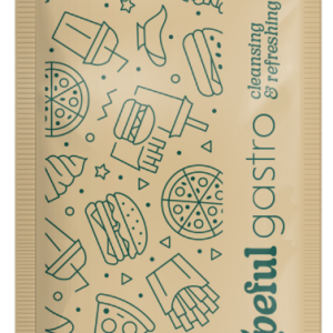 Mitrās salvetes WIPEFUL Gastro Kraft, 6x10cm, 1000gab - 400-08799