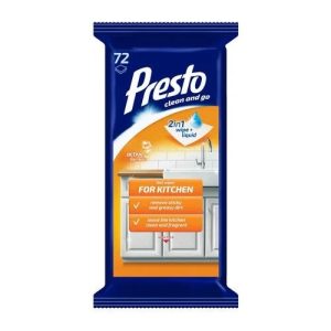 Tīrīšanas salvetes PRESTO CLEAN, virtuvei, 72gab - 400-08881
