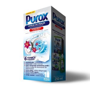 Veļas mašīnas tīrītājs PUROX Color, silver box, 250ml - 400-10273