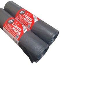 Atkritumu maisi LABAIS MAISS LDPE, 250l, melni, 100x125cm, īpaši izturīgs, 60mk, 5gab - 400-11438