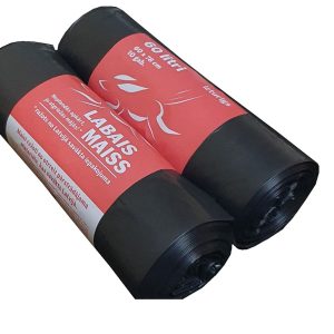 Atkritumu maisi LABAIS MAISS LDPE, 60l, melni, 60x78cm, 33mk, 10gab - 400-11913