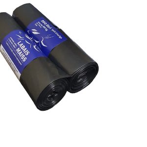 Atkritumu maisi LABAIS MAISS LDPE, 200l, melni, 82x120cm, īpaši izturīgs, 60mk, 5gab - 400-11918