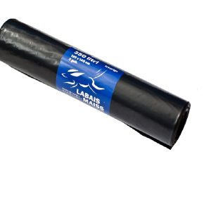 Atkritumu maisi LABAIS MAISS LDPE, 350l, melni, 120x140cm, 50mk, 5gab - 400-11921