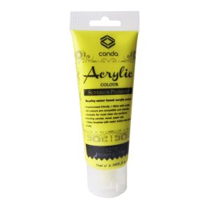 Akrila krāsa,75ml, 1206 citronu dzeltena (Lemon Yellow) - 550-03411