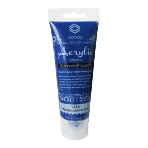 Akrila krāsa, 75ml, 1244 spilgti zila (Phthalocyanine Blue) - 550-03423
