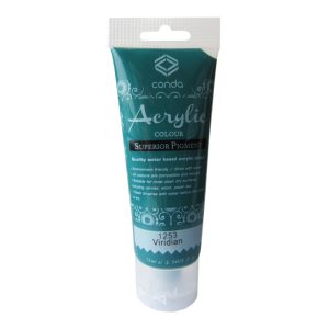 Akrila krāsa, 75ml, 1253 zaļganzila (Viridian) - 550-03431