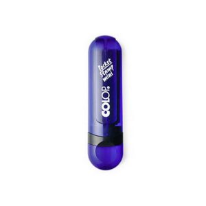 Zīmogs COLOP Mini Pocket Stamp, indigo zils korpuss, zils spilventiņš - 650-00109