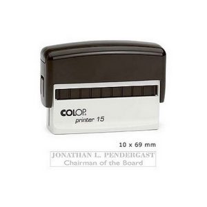 Zīmogs COLOP Pocket Stamp R40 melns korpuss, bez krasas spilventiņš - 650-00888