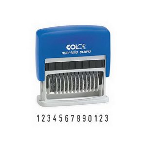 Zīmogs COLOP numerators S120/13 Mini-Folio 03(ciparu), melns spilventiņš - 650-00963