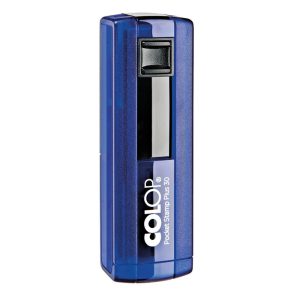 Zīmogs COLOP Pocket Stamp Plus 30, zils korpuss, zils spilventiņš - 650-02714