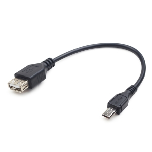 Adapteris Gembird OTG USB - Micro 0.15m USB 2.0-A female and USB micro-B male