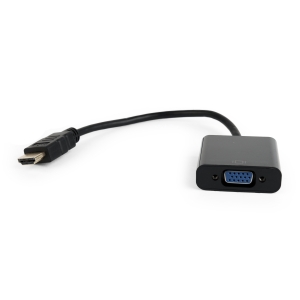 Adapteris Gembird HDMI to VGA adapter cable, single port, black