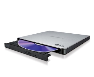 Ārējā CD/DVD iekārta LG GP57ES40 Silver slim/USB2.0/CD24x/DVD8x/DVD DL8x/ Sudrab