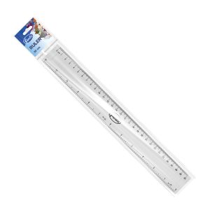 Lineāls Forofis 30cm, caurspīdīgs
